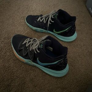 Nike Kids' Black and Blue Athletic Shoes